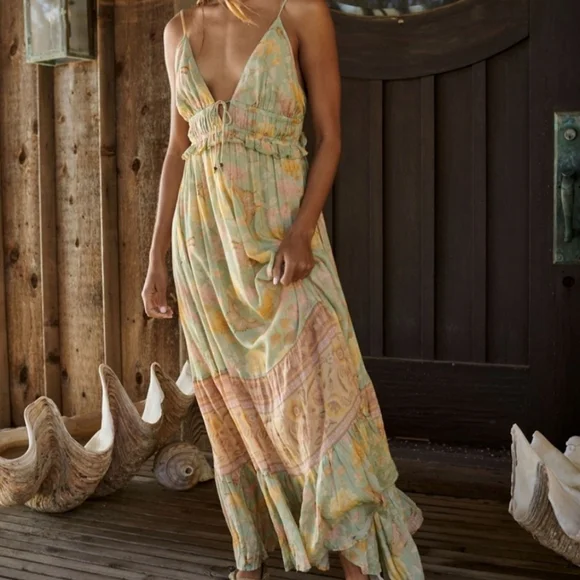 Spell butterfly soiree strappy dress xL - Picture 1 of 6